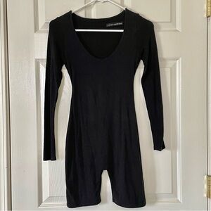 Black Long Sleeve Romper - Naked Wardrobe